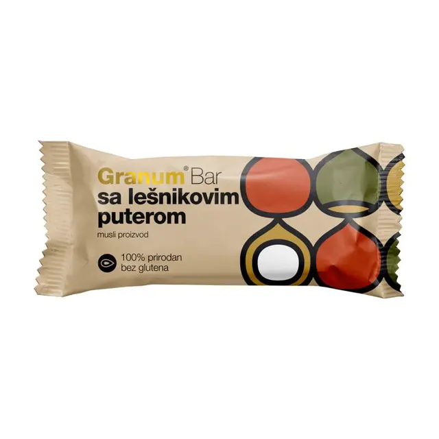 Bar Granum sa lesnikovim puterom 30gr Granum