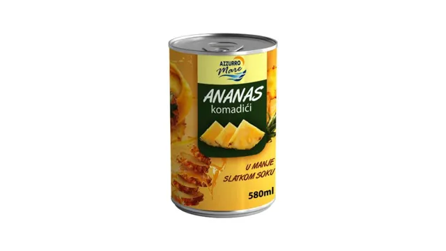 ANANAS KOMAD AZZURRO MARE 580GR AZZURRO MARE