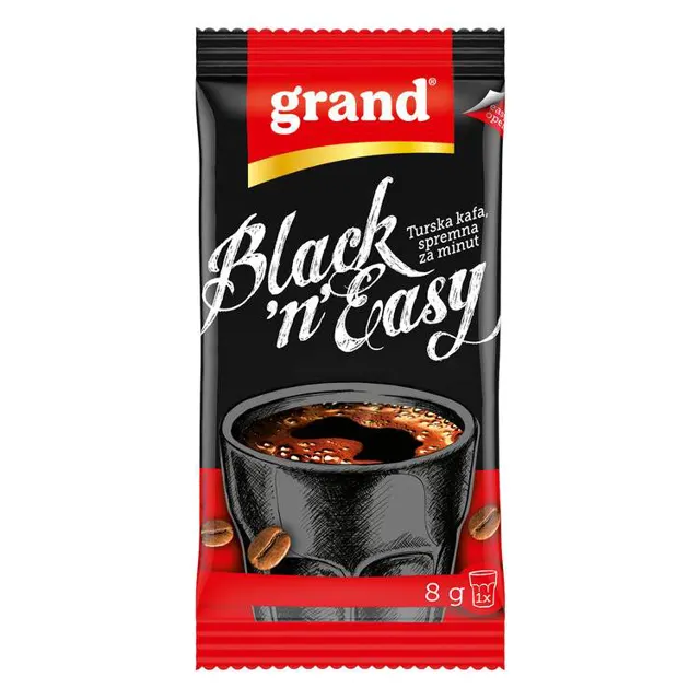 Kafa mlevena Black&Easy Grand 8g Black&Easy
