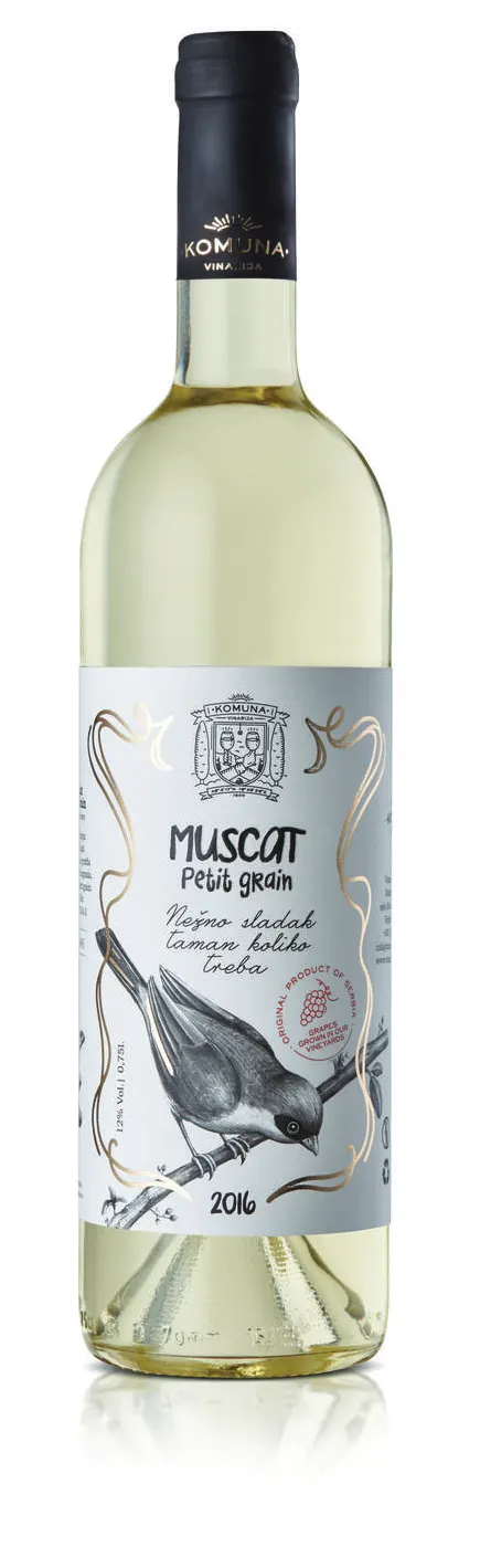 Vino belo Musc.P.Green Vin.Komuna 0.75l Komuna