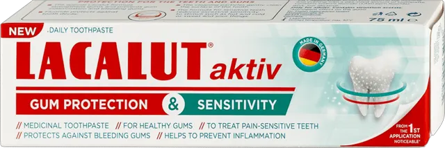 LACALUT aktiv & sensitivity pasta 75 ml Lacalut