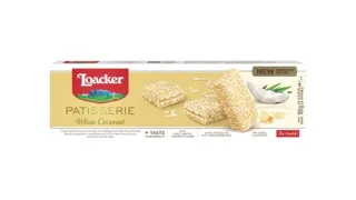 Vafl beli kokos Loacker 100g