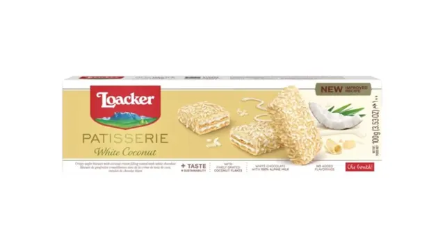 Vafl beli kokos Loacker 100g Loacker