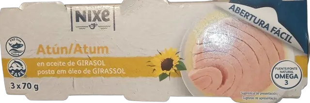 Tunjevina u sun. ulju komadi MK30 3x70g Nixe