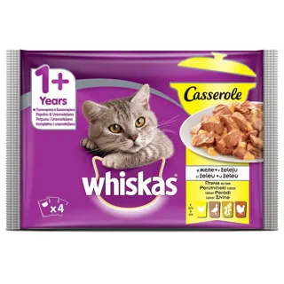 WHISKAS CASSEROLE ZIVINA 4X85G