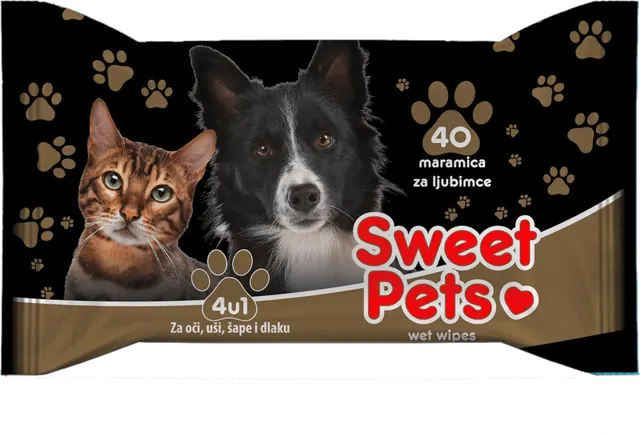 Vlazne maramice za kucne ljubimce 40/1 Sweet Pets