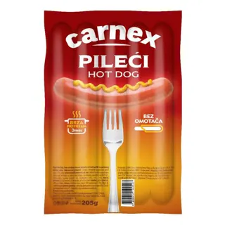 Pileci hot dog Carnex 205g