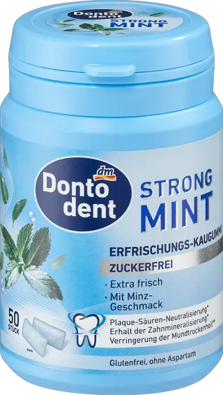 Dontodent žvak. guma Strong Mint 50kom