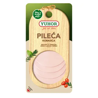 Pileca kobasica slajs 100g Yuhor