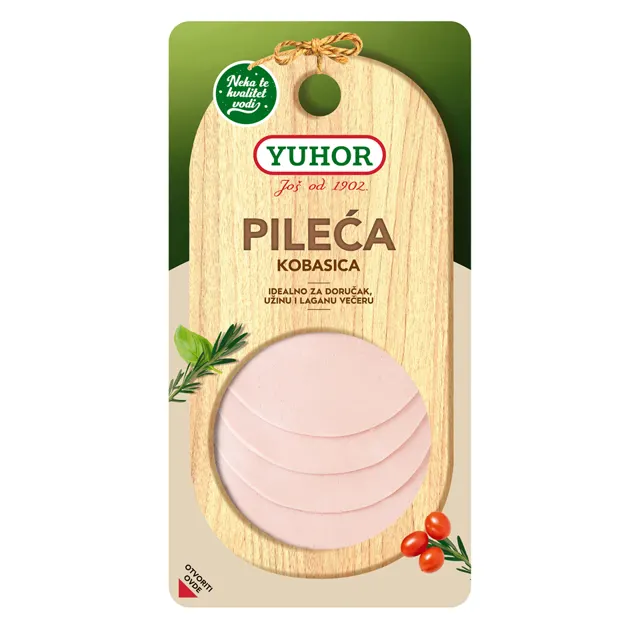 Pileca kobasica slajs 100g Yuhor