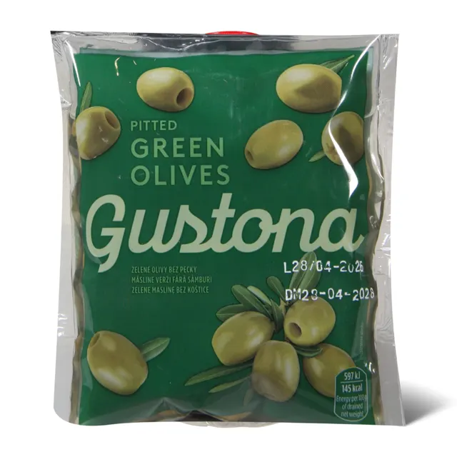 Zelene masline bez kostice Gustona 195g Gustona