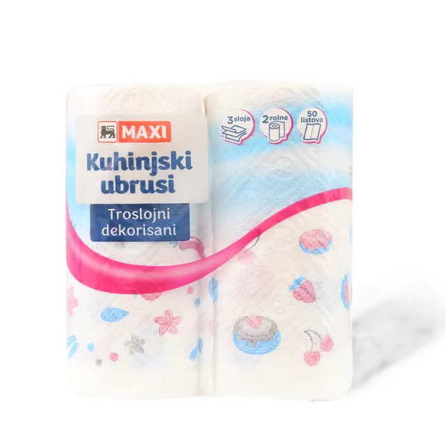 Kuhinjski ubrus dekor Maxi 3sl 2/1 Maxi