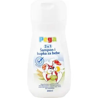 PEGA 2U 1 SAMPON I KUPKA ZA BEBE 200ML