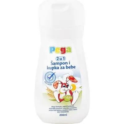 PEGA 2U 1 SAMPON I KUPKA ZA BEBE 200ML PEGA