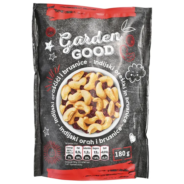 INDIJSKI ORAH I BRUSNICA 180g GARDEN GOOD