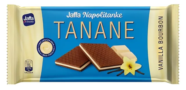 Jaffa Napolitanke Tanane vanilla bourbon 125g