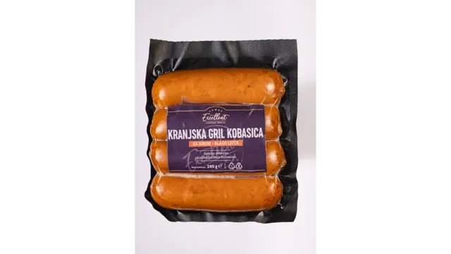 Kranjska gril kob/sir.blago ljuta EX240g Excellent