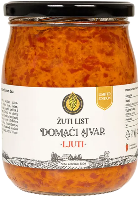AJVAR DOMAĆI LJUTI 550G ŽUTI LIST ŽUTI LIST