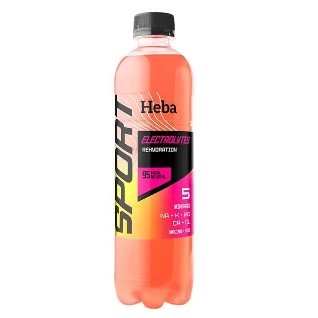 VODA HEBA SPORT ESSWNCE MALINA I KIVI PET 0.5l HEBA