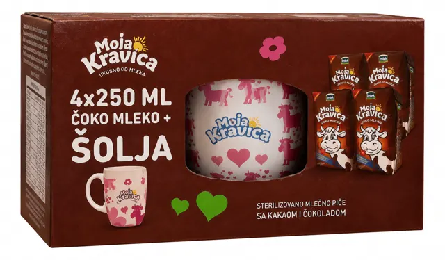 MLEKO COKO.KRAVICA 4x0.25l+SOLJA IMLEK-MOJA KRAVICA