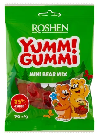 YUMMI GUMMI 70g MINI BEAR MIX