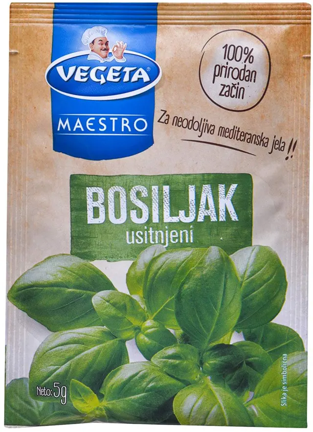 ZAČIN VEGETA MAESTRO BOSILJAK 5GR PODRAVKA PODRAVKA