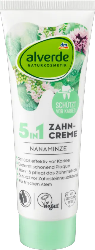 alverde pasta za zube nana 5u1 75ml