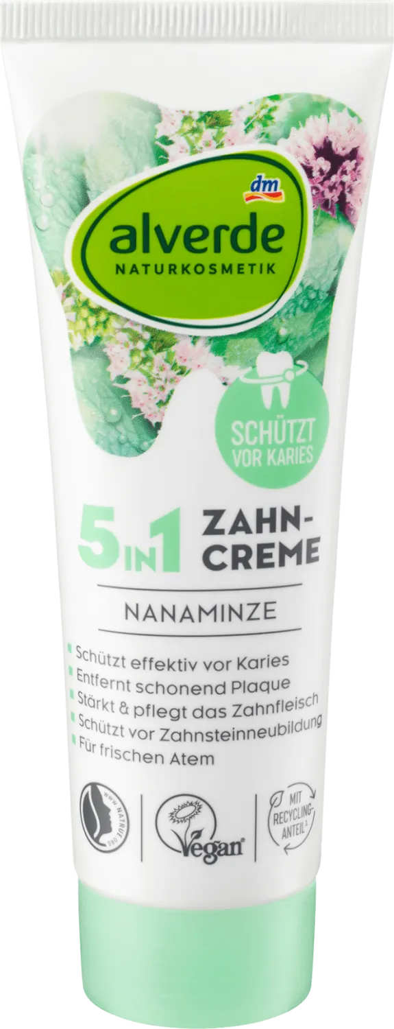 alverde pasta za zube nana 5u1 75ml alverde NATURKOSMETIK