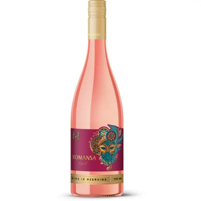VINO ROSE ZLATNA ROMANSA 0.75L DŽERVIN DŽERVIN