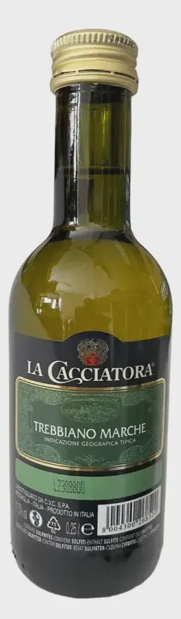 VINO BELO TREBBIANO 0.25L LA CACCIATORA