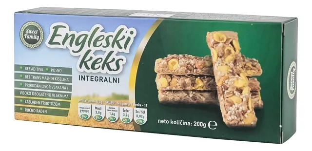 KEKS ENGLESKI 200gr SWEET FAMILY SWEET FAMILY