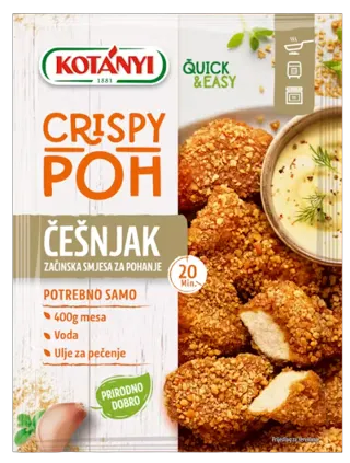 SMEŠA ZA POHOVANJE BELI LUK CRISPY POH 70G KOTANYI