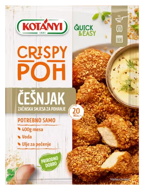 SMEŠA ZA POHOVANJE BELI LUK CRISPY POH 70G KOTANYI KOTANYI