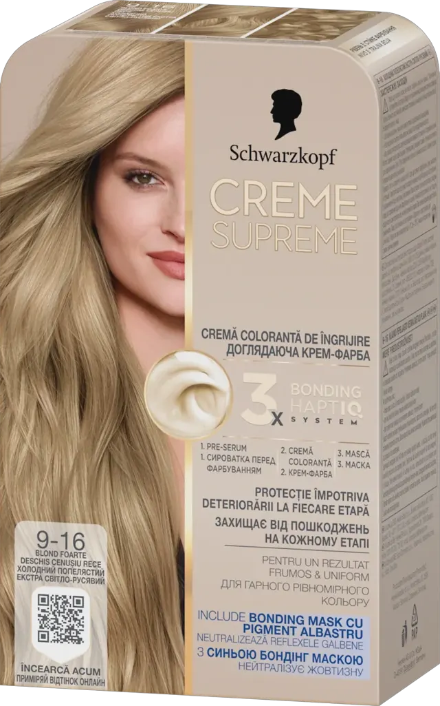 CREME SUPREME boja za kosu 9-16 Schwarzkopf CREME SUPREME