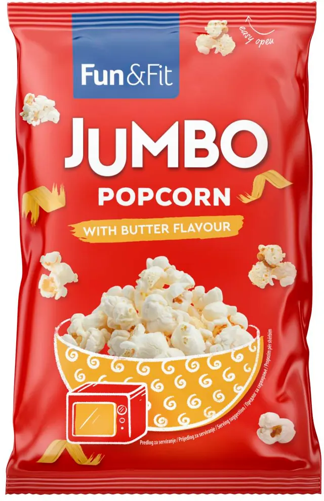 KOKICE JUMBO POP CORN MASLAC 100gr FLORIDA FUN&FIT