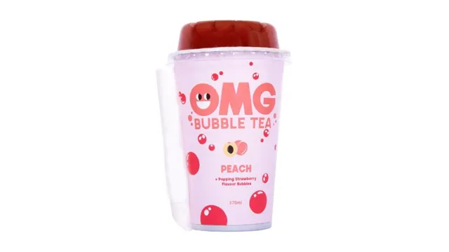 BUBBLE TEA OMG MALINA SA BOROVNICA BOBICAMA 270ML OMG BUBBLE TEA