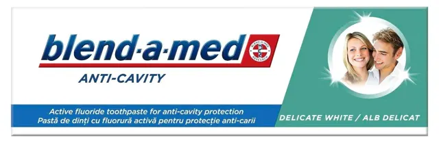 PZ BLEND-A-MED ANTICAVITY DELICATE WHITE 75ML BLEND-A-MED