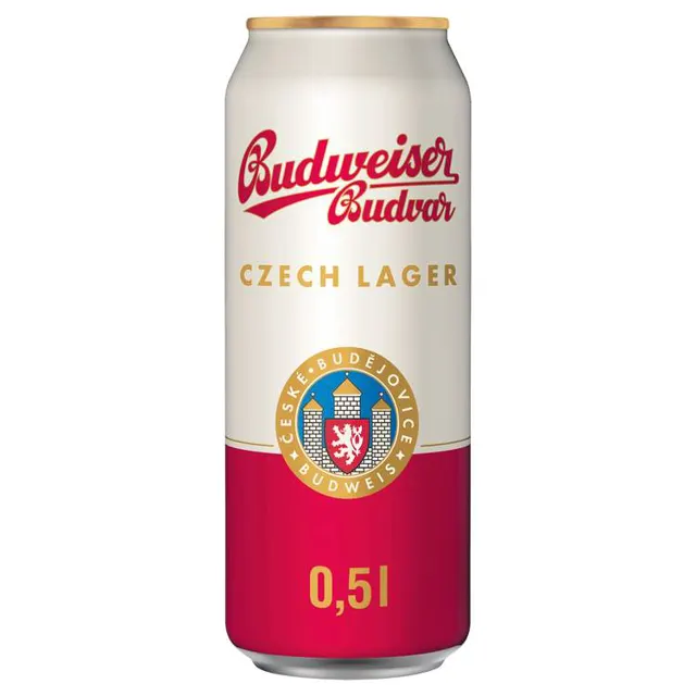 Pivo svetlo Budweiser limenka 0,5l Budweiser