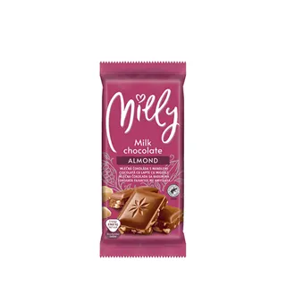 Mlecna cokolada sa bademom Milly 100g