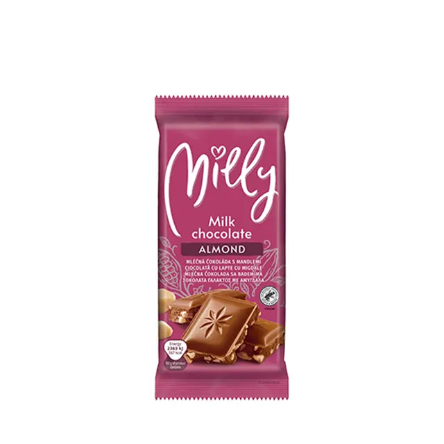 Mlecna cokolada sa bademom Milly 100g Milly