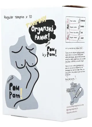 TAMPONI REGULAR ORG PAMUK 10/1 POM
