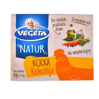 KOCKA KOKOŠIJA VEGETA NATUR 60 G PODRAVKA
