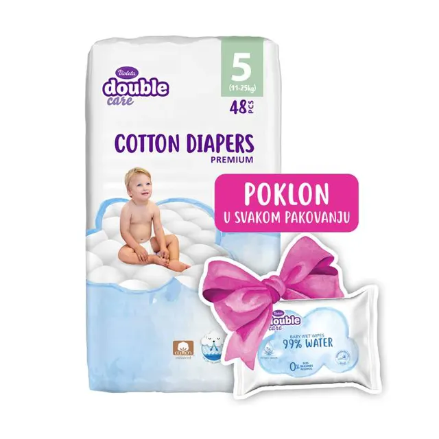 Violeta DC Premium pelene vel.5 48/1 25 kg Violeta double care
