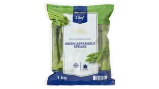 SMRZNUTA ŠPARGLA ZELENA 1KG METRO CHEF