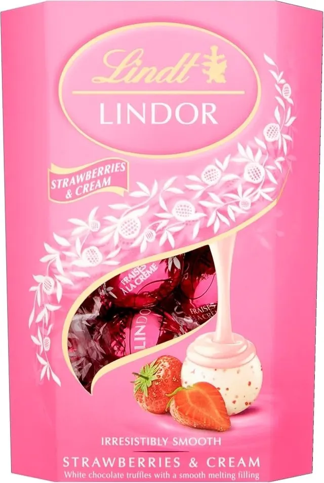 BOMBONJERA STRAWBERRY CREAM 200GR LINDT LINDT