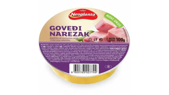 NEO GOVEĐI NAREZAK 100G NELT - NEOPLANTA
