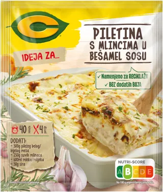 C FIX PILETINA S MLINCIMA U BEŠAMEL SOSU 35GR