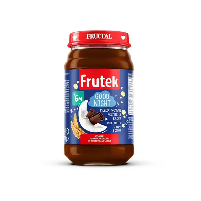 Kasica Fructal mleko,proso,kak.Frutek190 190 g Frutek