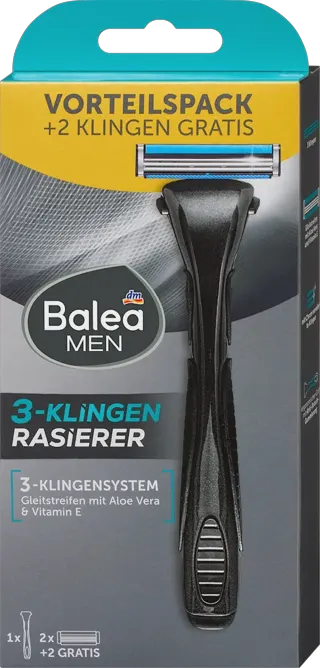 Balea MEN brijač 3 oštrice drška +4 dop.