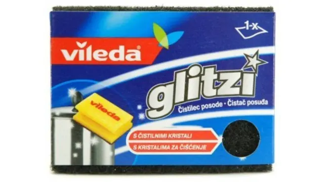 Sundjer abrazivni 1/1 GLITZI Crystal Vileda 28 VILEDA